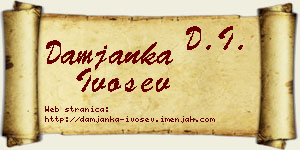 Damjanka Ivošev vizit kartica